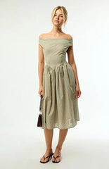 Daisy Street Crime Gingham Midi Dress