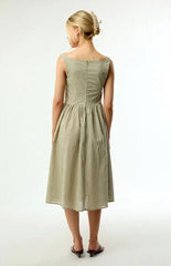 Daisy Street Crime Gingham Midi Dress