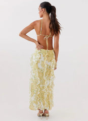 Katie Ruffle Midi Dress