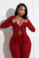 Lydia Lace Pants Set